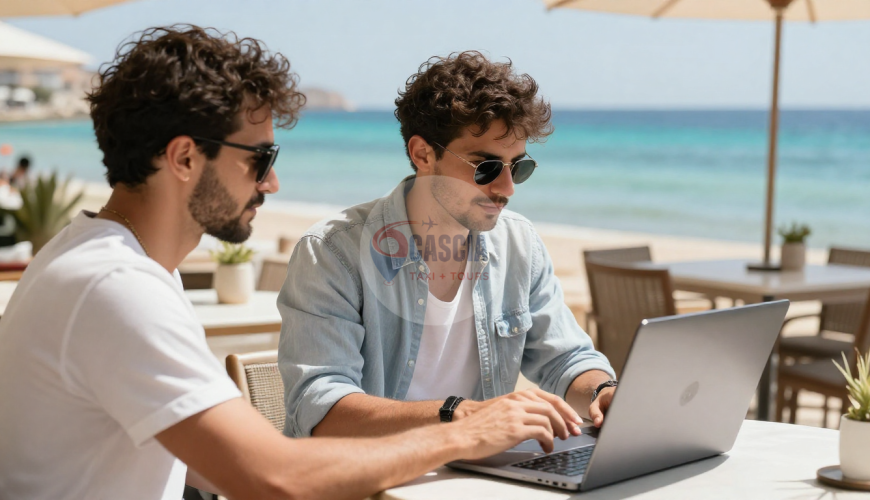 Embrace bleisure travel in Marsa Alam. 2026 guide for remote workers: fast WiFi, wellness retreats, beach offices & smooth transfers by Cascia Taxi.