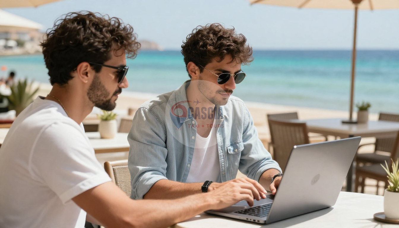 Embrace bleisure travel in Marsa Alam. 2026 guide for remote workers: fast WiFi, wellness retreats, beach offices & smooth transfers by Cascia Taxi.
