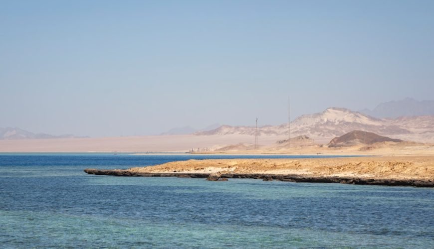 Red Sea coastline near Marsa Alam day trip destination